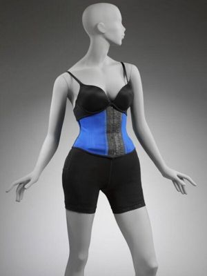Royal Blue Polyamide Waist Training Corset