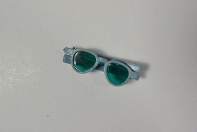 Doll's sunglasses, blue, for Bleuette, 1950s