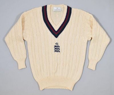 Cricket sweater of wool, Kent & Curwen, Great Britain, 1997