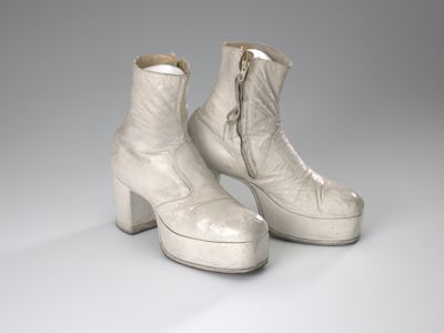 Costume boots for the Wizard in The Wiz on Broadway, worn by Carl Hall