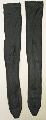 Dark Green Silk Victorian Stockings