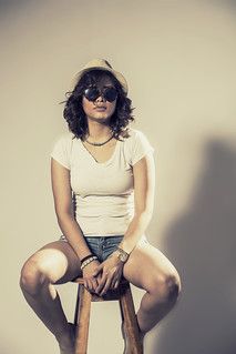 Cream Cotton Blend Ribbed Tank Top