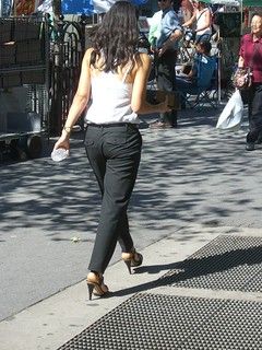 Olive Green Cotton Twill High-Waisted Peg Trousers